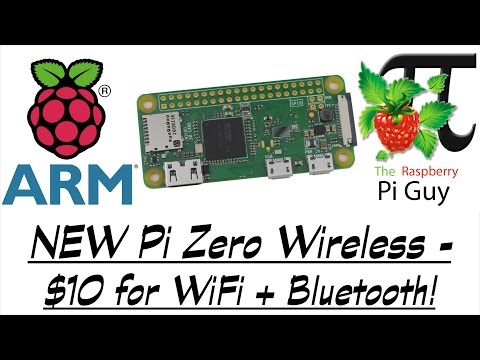 NEW Raspberry Pi Zero Wireless - $10 with WiFi + Bluetooth!